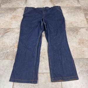 Duluth Flex Ballroom Relaxed Fit Jeans Mens 46x32 Denim Blue Carpenter Workwear